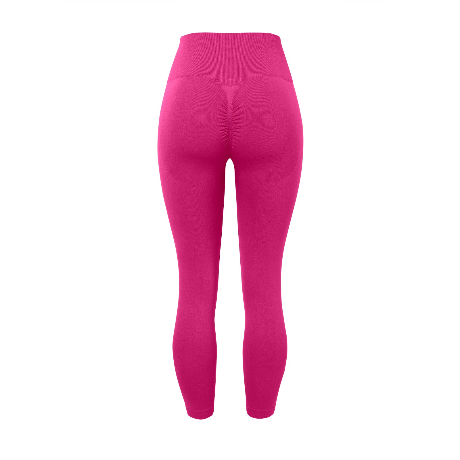thumbnail image 5 of Pantalones de yoga sin costuras para mujer, color melocotón, de nylon y spandex, de cintura alta, para fitness, running, yoga y uso diario, 5 of 5